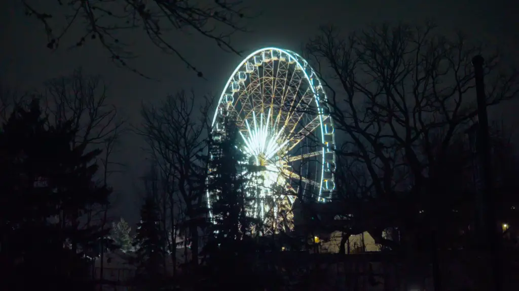 étalonneur numérique a big wheel at night